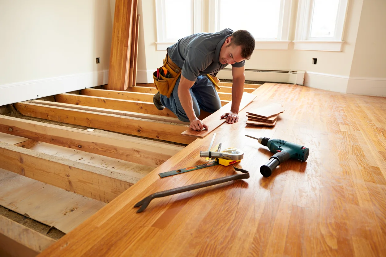 Меняем старый деревянный пол своими руками